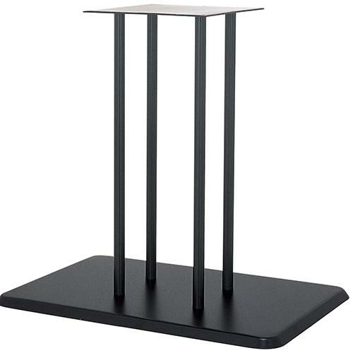 スチールベーステーブル脚 ベースサイズ：A700×B460×高さ700 品番：TST-5D-F 塗装カラー：44 ポール：25φ×4本 (200P×150)