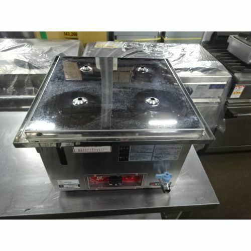 業務用蒸器（エイシン 電気蒸器 M-11、アズワンSA21-0角蒸器 33cm） 角セイロ2段セット(エイシン 電気蒸器 M-11用 )｜業務用厨房機器