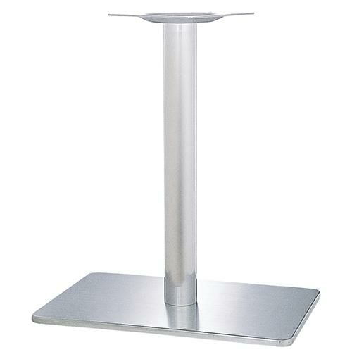 ステンレスH.Lベーステーブル脚 ベースサイズ：A600×B400×高さ700 品番：TST （ステンレスH・L） カラー：シルバー ポール：101φ