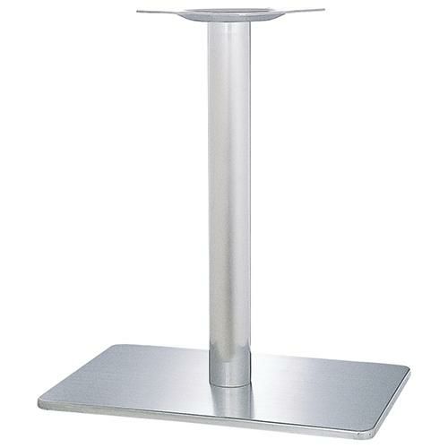 ステンレスH.Lベーステーブル脚 ベースサイズ：A600×B400×高さ700 品番：TST （ステンレスH・L） カラー：ポールCRヘアーライン ポール：76φ