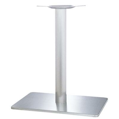 ステンレスH.Lベーステーブル脚 ベースサイズ：A600×B400×高さ700 品番：TST （ステンレスH・L） カラー：ポールステンレスヘアーライン ポール：76φ