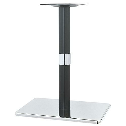 スチールベーステーブル脚 ベースサイズ：A680×B450×高さ700 品番：TST 塗装カラー：141-R ポール：76φ