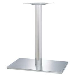 ステンレスH.Lベーステーブル脚 ベースサイズ：A700×B500×高さ700 品番：TST （ステンレスH・L） カラー：シルバー ポール：139φ