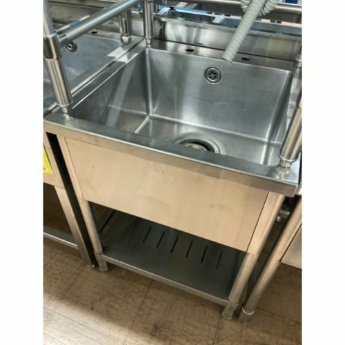 中古　業務用　1槽シンク　流し台（9913） 中古厨房 ステンレス 1槽シンク 600×750×800 業務用1層流し台