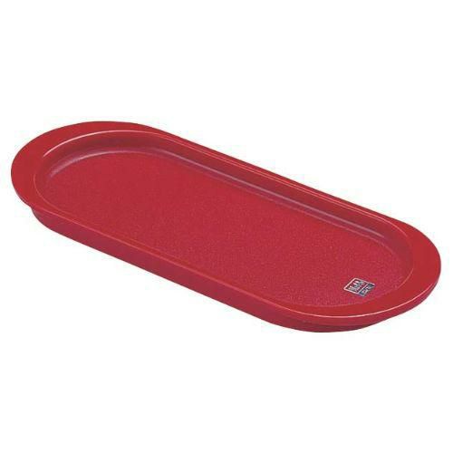 トレイ 楕円型 ノーブル レッド