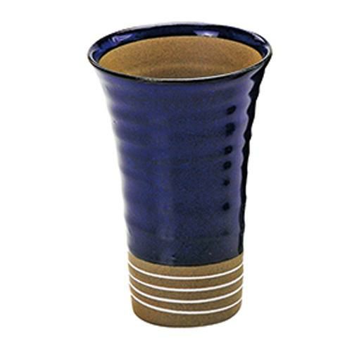 ろくろ目反タンブラー ブルー