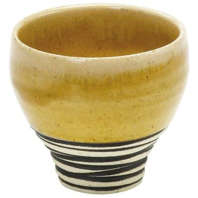 冷酒カップ　栗毛釉窯変