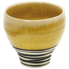 冷酒カップ　栗毛釉窯変