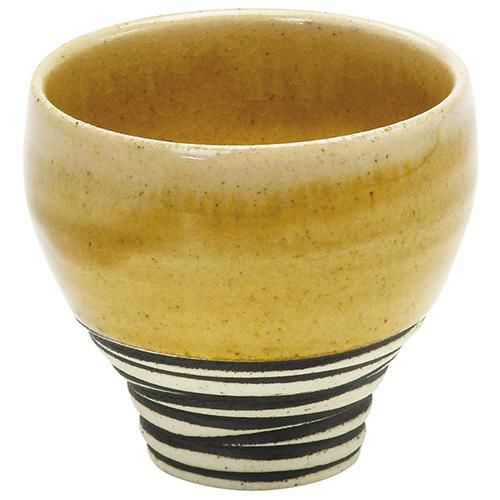 冷酒カップ　栗毛釉窯変