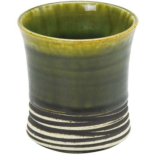 焼酎カップ　総織部窯変