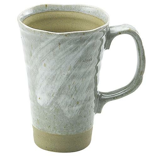 ビールジョッキー　青磁刷毛