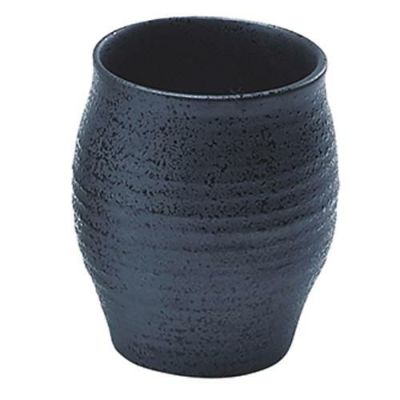 ハーフロックグラス　いぶし天目