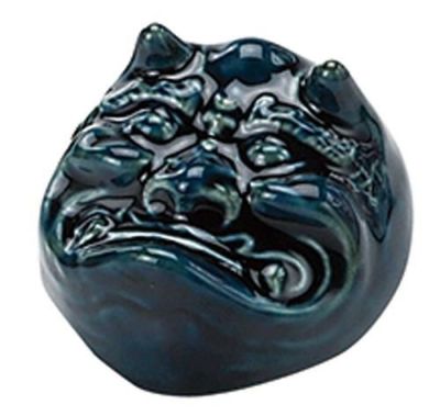 鬼は外福は内　盃（青）