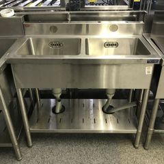 中古】吊戸棚 マルゼン 幅1000×奥行350×高さ600 【送料別途見積