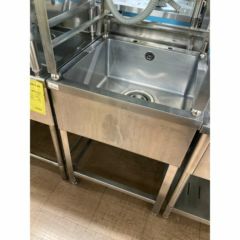 業務用 1槽シンク 二口蛇口付き 幅600×奥600×高さ800 一層シンク シンク 業務用 2槽シンク マルゼン 流し台 ステンレス 1230×600