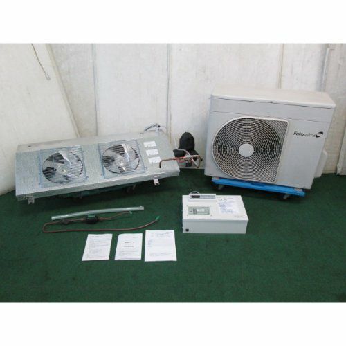 中古】2坪プレハブ冷蔵庫用 室内・室外ユニット・コントローラー