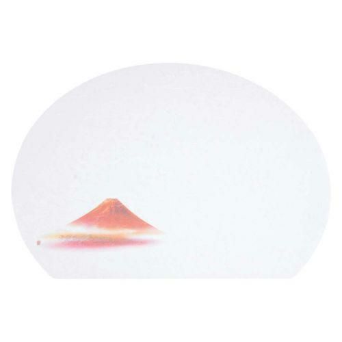 尺三 半月 懐石まっと 抗菌遠赤和紙(100枚入) WH-1 赤富士 オールシーズン