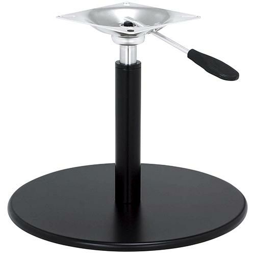 スチールベースイス脚（ガス圧昇降式） ベースサイズ：A400φ×H20×高さ425～340 品番：RSQ-N-R 塗装カラー：G-44 ポール：42φ