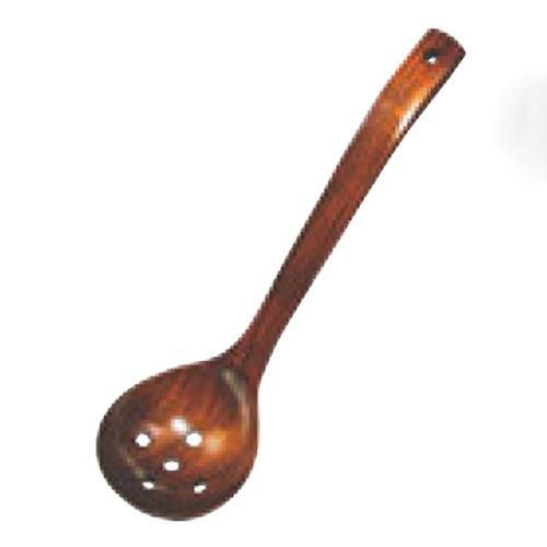 お玉 【木製 うるし塗り 穴明きお玉杓子 小】