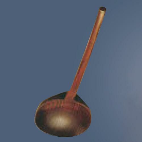 杓子 【木製 ニュータイプ 摺漆 玉杓子 中 直径80×270(08360)】