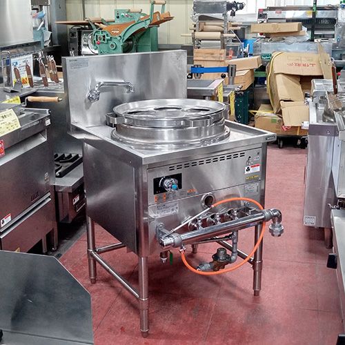 タニコー　ゆで麺機　都市ガス用　TG-SBK-1　厨房機器　業務用　中古 中古厨房 タニコー ゆで麺機 THU-60A 9テボ 都市ガス 600×750×800