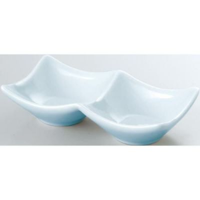 14cm 二連皿 青白磁/業務用