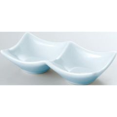 14cm 二連皿 青白磁/業務用