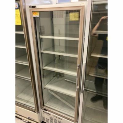 【動確済み】Fukushima リーチインショーケース冷蔵庫 2017年製 フクシマ MSS-090GHWSR|スライド扉 奥行650|リーチイン冷蔵