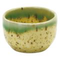 盃　灰黄グリーン流し
