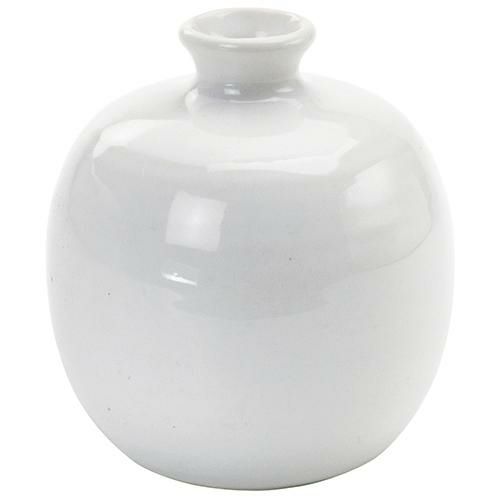 リンゴ型徳利　白流