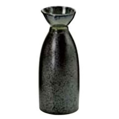 一合徳利　黒結晶