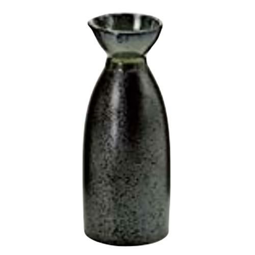 一合徳利　黒結晶