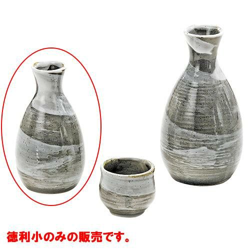 一合徳利　粉引刷毛目