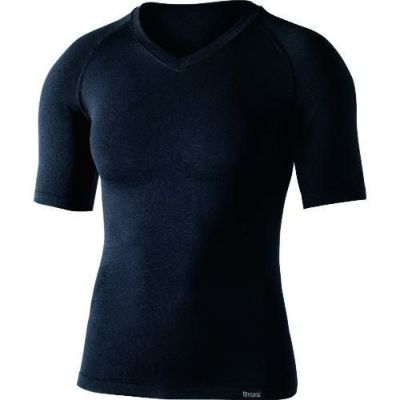 おたふく BTデュアルクロス ショートスリーブVネックシャツ ブラック L～XL JW59111LXL
