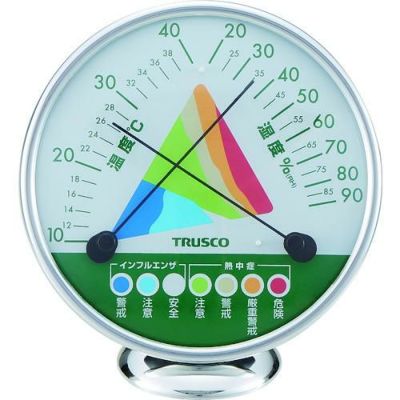 TRUSCO アナログ熱中症インフルエンザ警告計 AWM130