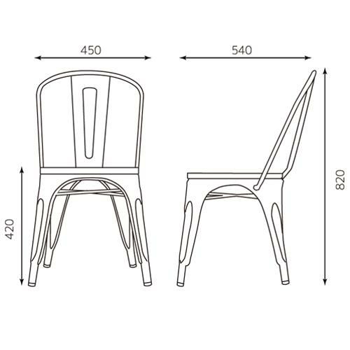 TB オリジナル GLEE CHAIR BL色