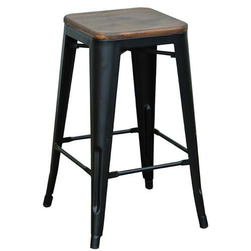 【即納可】GLEEスツール H660 ブラック色 幅410×奥行410×高さ660mm 座面高さ：660mm