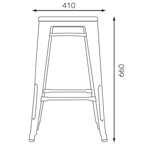 TB オリジナル GLEE STOOL H660 SL色