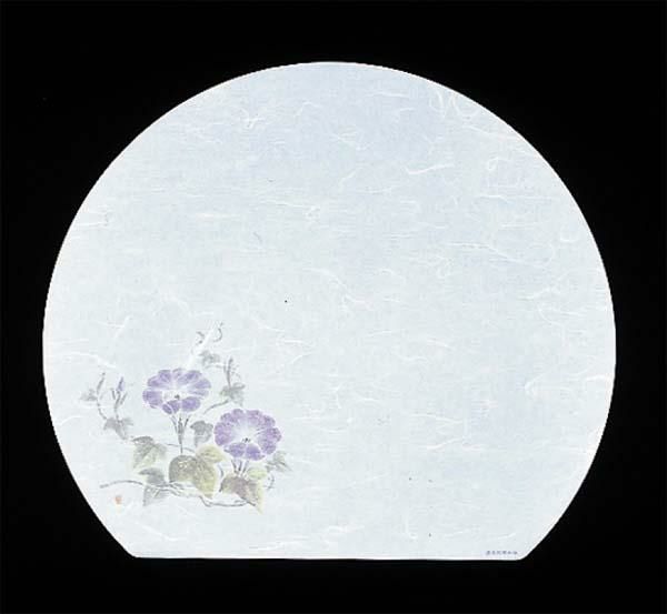 尺三 半月 懐石まっと 抗菌遠赤和紙(100枚入) WH-16 朝顔 7月から8月