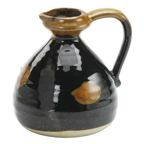 手付き燗瓶大　天目