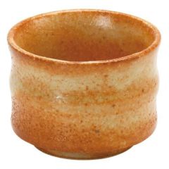 竹節ぐい呑　赤志野