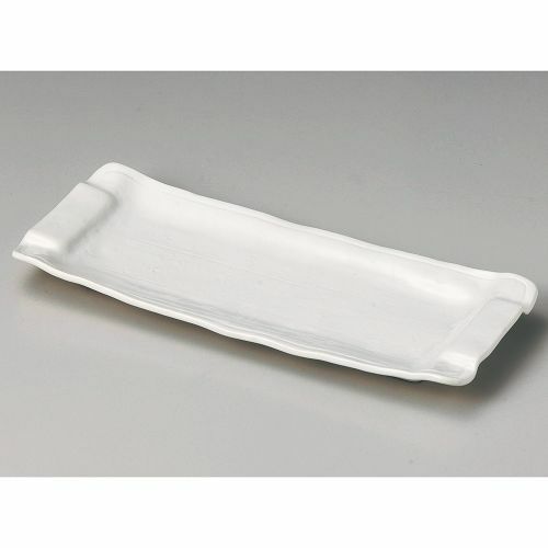 白釉手付長皿 32.5×13.3×3cm 141-098 (5個入)