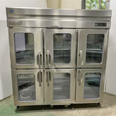 中古】6ドア縦型冷蔵庫 ホシザキ HR-180AT3 幅1800×奥行650×高さ1910