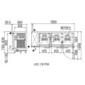 【フクシマガリレイ】横型冷凍冷蔵庫  LRC-181PM 幅1800x奥行600x高さ800(mm) 単相100V