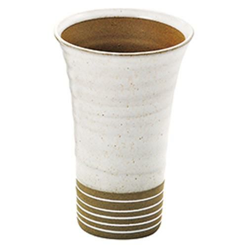 ろくろ目反タンブラー 粉引斑点