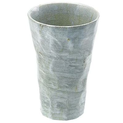 タタキチューハイグラス大　青磁刷毛