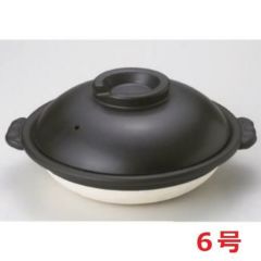 鍋 黒10号スッポン鍋(萬古焼)/業務用/新品/小物送料対象商品 