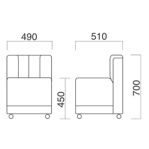 Quon(クオン)アクロス(キャスター付)