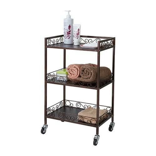 アンティークスクエアワゴン（組立済）【送料無料】