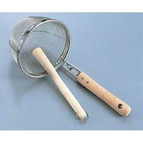 みそこし 大 直径123 木柄(こし棒付) 18-8